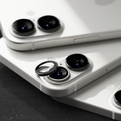 Folie de protectie Camera Spate Ringke pentru Apple iPhone 17, Sticla Securizata, Neagra