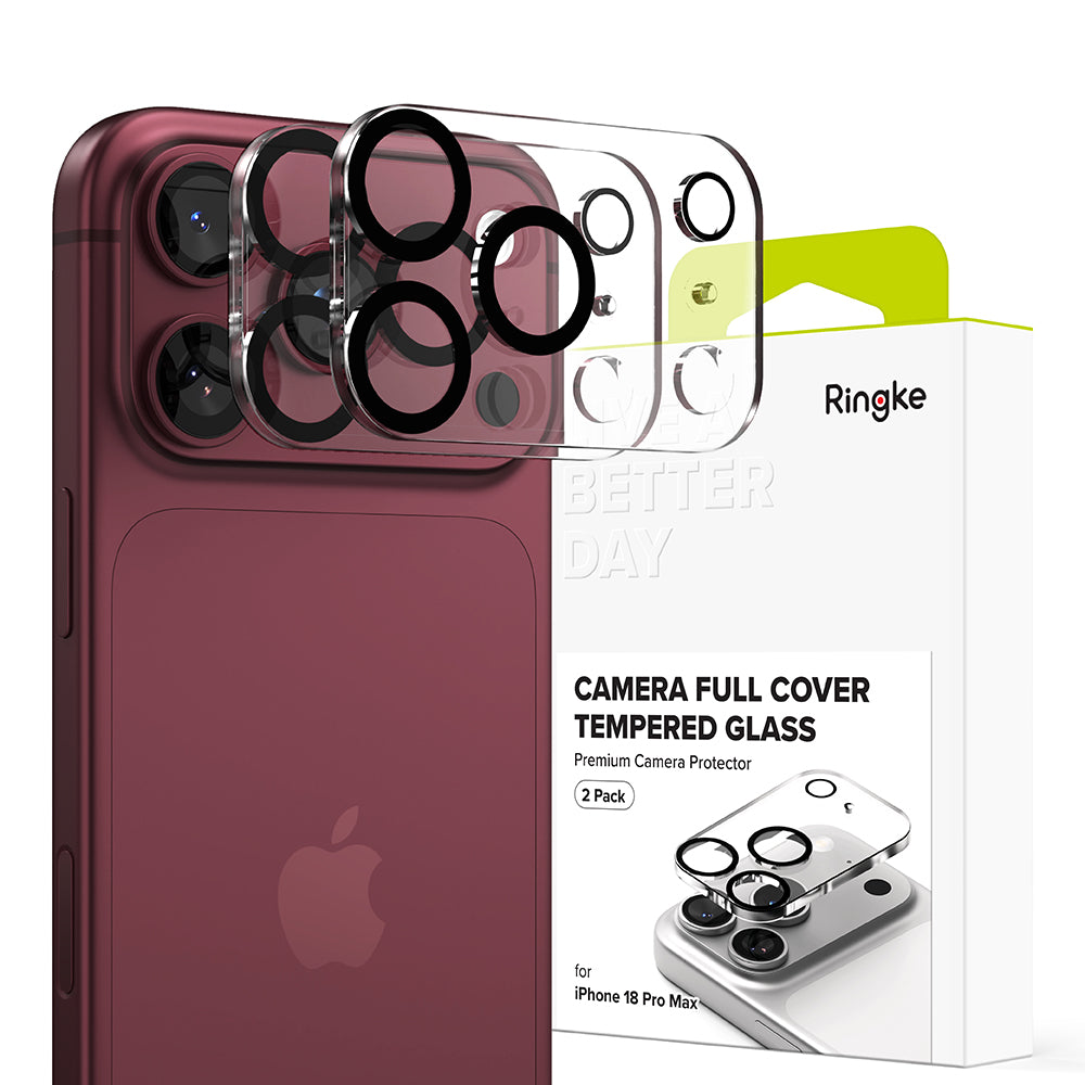 Folie de protectie Camera Spate Ringke pentru Apple iPhone 18 Pro, Sticla Securizata, Set 2 bucati, Transparenta