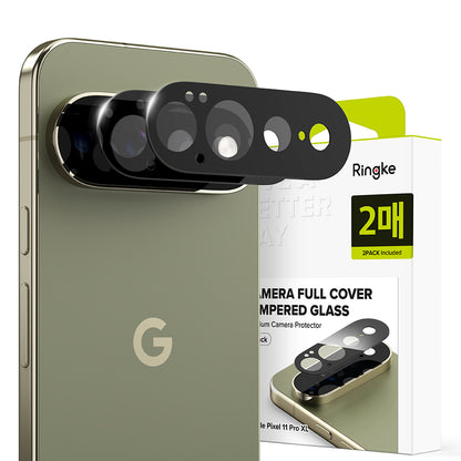 Folie de protectie Camera Spate Ringke pentru Google Pixel 11 Pro XL, Sticla Securizata, Set 2 bucati, Neagra