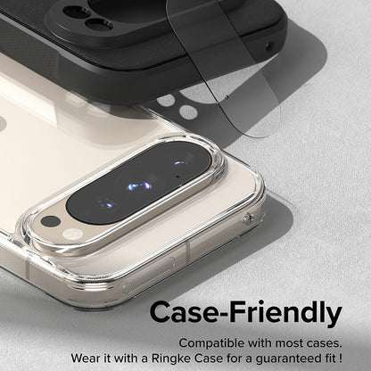 Folie de protectie Camera Spate Ringke pentru Google Pixel 9 Pro, Sticla Securizata, Set 3 bucati, Transparenta