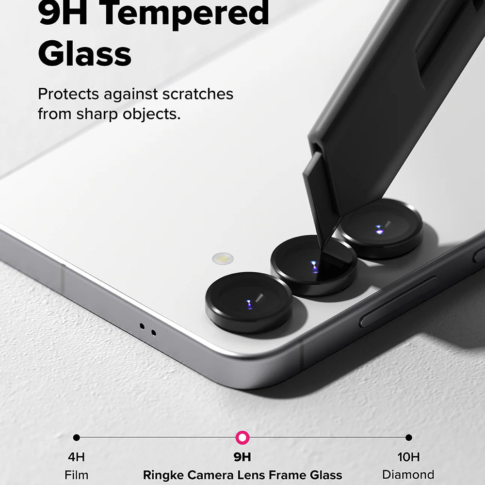 Folie de protectie Camera Spate Ringke pentru Samsung Galaxy S25 FE, Sticla Securizata, Set 2 bucati, Neagra