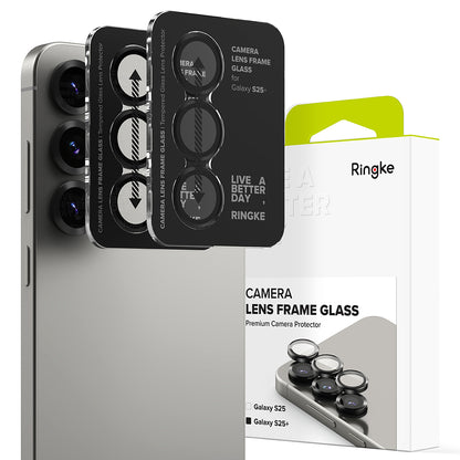 Folie de protectie Camera Spate Ringke pentru Samsung Galaxy S25 S931, Sticla Securizata, Neagra