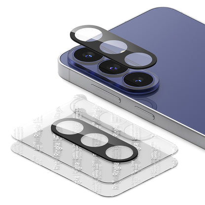 Folie de protectie Camera Spate Ringke pentru Samsung Galaxy S26 FE S741, Sticla Securizata, Set 2 bucati, Neagra