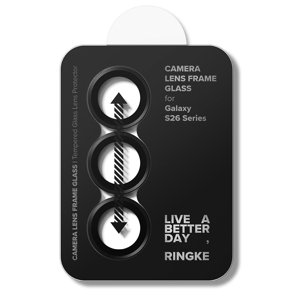 Folie de protectie Camera Spate Ringke pentru Samsung Galaxy S26 Plus / S26, Sticla Securizata, Set 2 bucati, Neagra