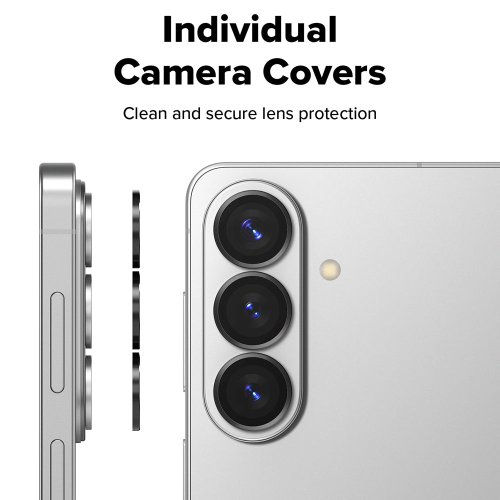 Folie de protectie Camera Spate Ringke pentru Samsung Galaxy S26 Plus / S26, Sticla Securizata, Set 2 bucati, Neagra