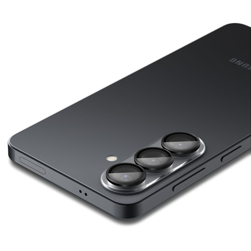 Folie de protectie Camera Spate Spigen GlastR EZ FIT Optik Pro HD pentru Samsung Galaxy S26 Plus S947, Sticla Securizata, Set 2 bucati, Neagra