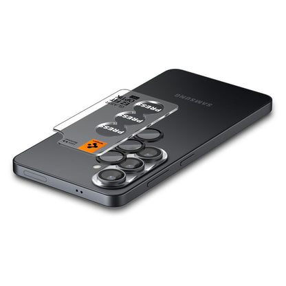 Folie de protectie Camera Spate Spigen GlastR EZ FIT Optik Pro HD pentru Samsung Galaxy S26 S942, Sticla Securizata, Set 2 bucati, Neagra AGL11099