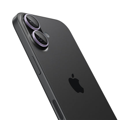 Folie de protectie Camera Spate Spigen GlastR EZ FIT Optik Pro pentru Apple iPhone 17 / 16 Plus / 16, Sticla Securizata, Set 2 bucati, Mov