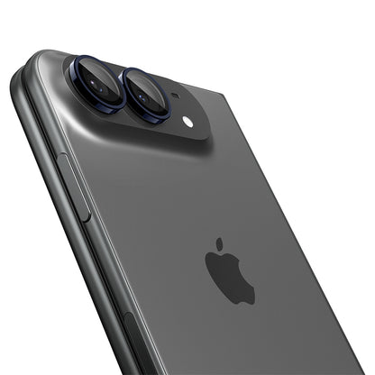 Folie de protectie Camera Spate Spigen GlastR EZ FIT Optik Pro pentru Apple iPhone Duo, Sticla Securizata, Set 2 bucati, Bleumarin AGL12011