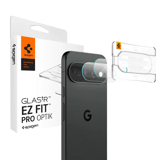 Folie de protectie Camera Spate Spigen GlastR EZ FIT Optik Pro pentru Google Pixel 11, Sticla Securizata, Set 2 bucati, Transparenta AGL11479
