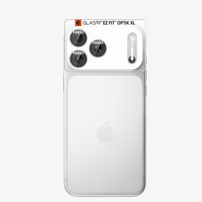 Folie de protectie Camera Spate Spigen GlastR EZ FIT Optik Pro XL pentru Apple iPhone 18 Pro Max, Sticla Securizata, Argintie AGL12042