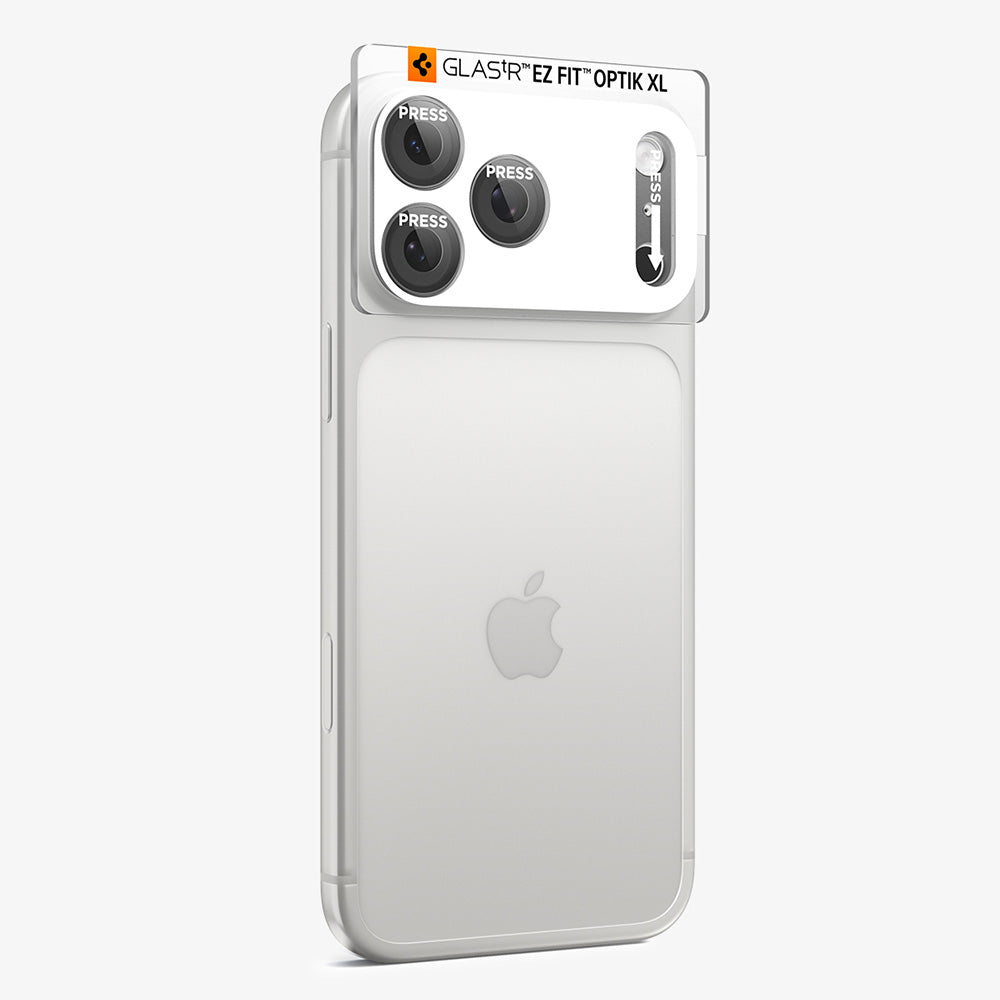 Folie de protectie Camera Spate Spigen GlastR EZ FIT Optik Pro XL pentru Apple iPhone 18 Pro Max, Sticla Securizata, Gri Inchis AGL12039