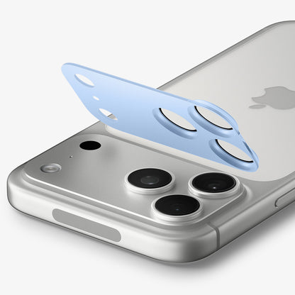 Folie de protectie Camera Spate Spigen GlastR EZ FIT Optik Pro XL pentru Apple iPhone 18 Pro, Sticla Securizata, Bleu AGL12037