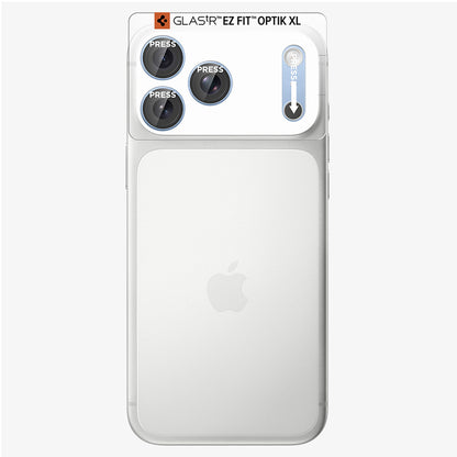 Folie de protectie Camera Spate Spigen GlastR EZ FIT Optik Pro XL pentru Apple iPhone 18 Pro, Sticla Securizata, Bleu AGL12037