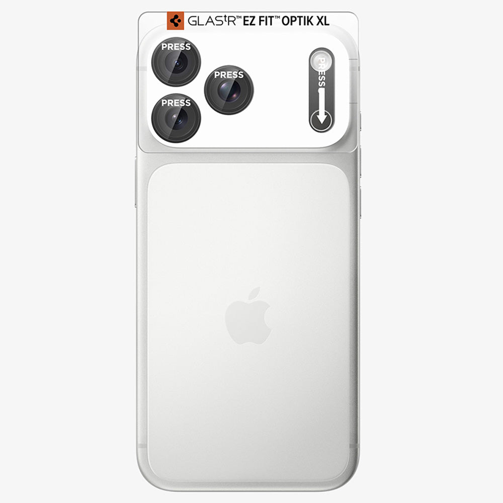 Folie de protectie Camera Spate Spigen GlastR EZ FIT Optik Pro XL pentru Apple iPhone 18 Pro, Sticla Securizata, Gri Inchis AGL12035