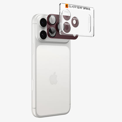 Folie de protectie Camera Spate Spigen GlastR EZ FIT Optik Pro XL pentru Apple iPhone 18 Pro, Sticla Securizata, Visinie AGL12036