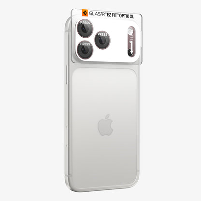 Folie de protectie Camera Spate Spigen GlastR EZ FIT Optik Pro XL pentru Apple iPhone 18 Pro, Sticla Securizata, Visinie AGL12036