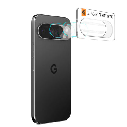 Folie de protectie Camera Spate Spigen GlastR Optik pentru Google Pixel 10 Pro, Sticla Securizata, Set 2 bucati, Transparenta AGL09662