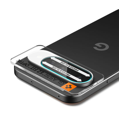 Folie de protectie Camera Spate Spigen GlastR Optik pentru Google Pixel 10, Sticla Securizata, Set 2 bucati, Transparenta AGL09661