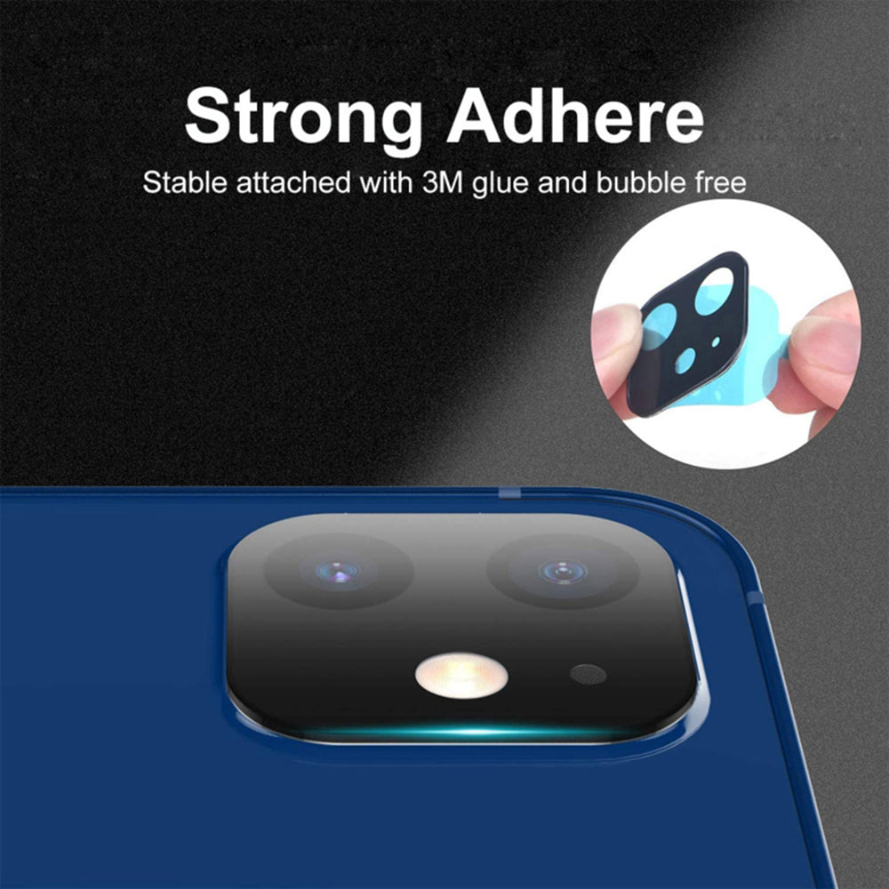 Folie de protectie Camera Spate Techsuit pentru Apple iPhone 12 Pro Max, Sticla Securizata, Neagra