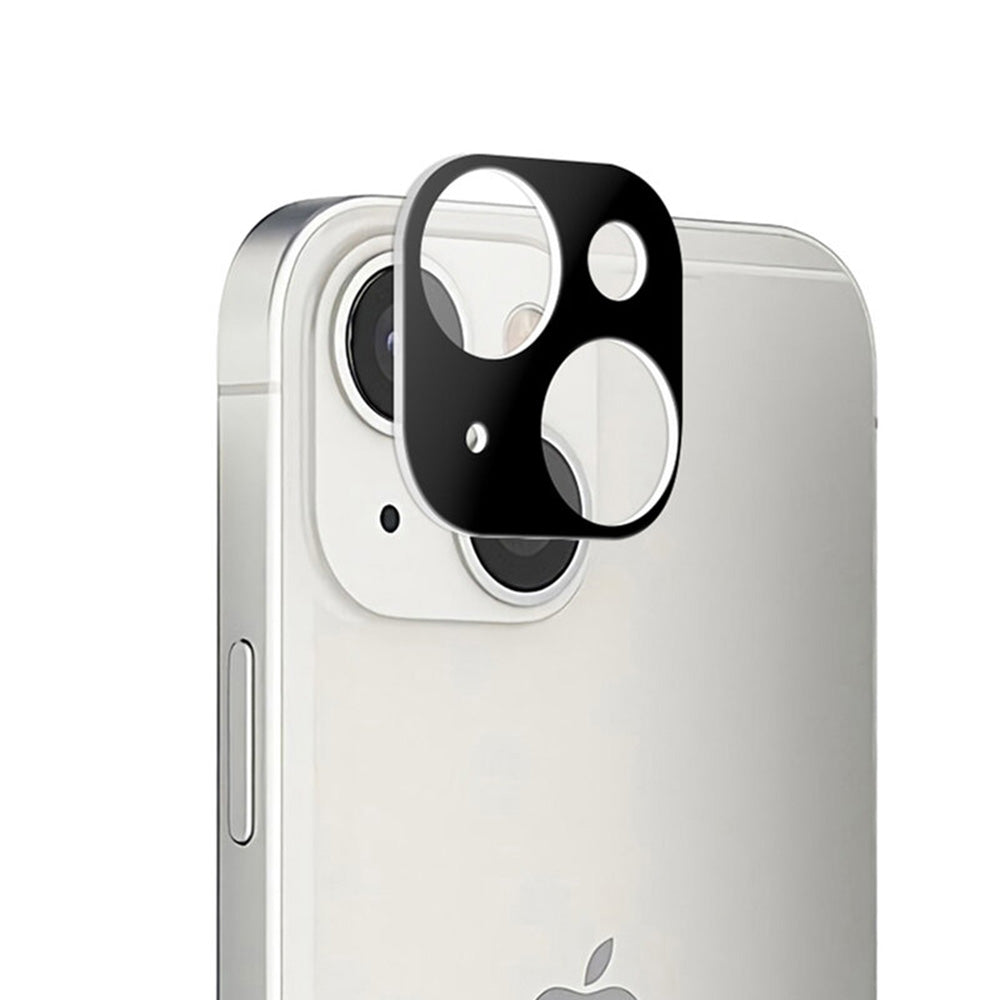 Folie de protectie Camera Spate Techsuit pentru Apple iPhone 13 mini / 13, Sticla Securizata, Neagra