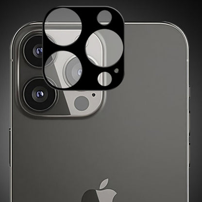 Folie de protectie Camera Spate Techsuit pentru Apple iPhone 13 Pro Max / 13 Pro, Sticla Securizata, Neagra