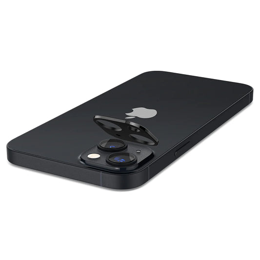 Folie de protectie Camera Spate Techsuit pentru Apple iPhone 14 Plus / 14, Sticla Securizata, Neagra