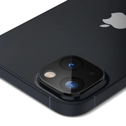 Folie de protectie Camera Spate Techsuit pentru Apple iPhone 14 Plus / 14, Sticla Securizata, Neagra
