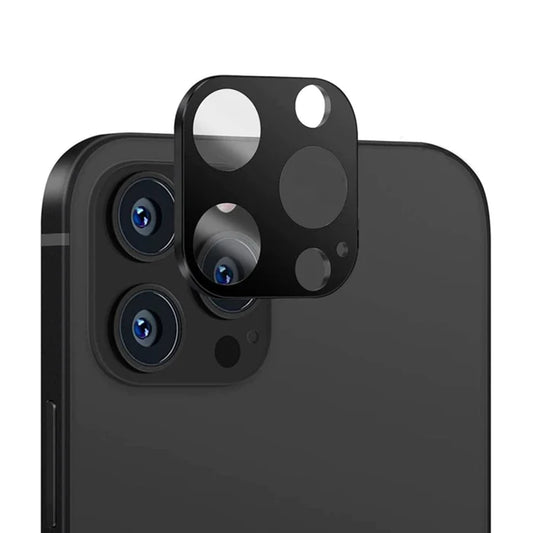 Folie de protectie Camera Spate Techsuit pentru Apple iPhone 14 Pro Max / 14 Pro, Sticla Securizata, Neagra