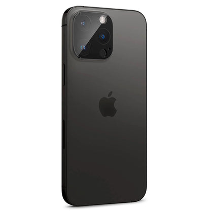 Folie de protectie Camera Spate Techsuit pentru Apple iPhone 14 Pro Max / 14 Pro, Sticla Securizata, Neagra