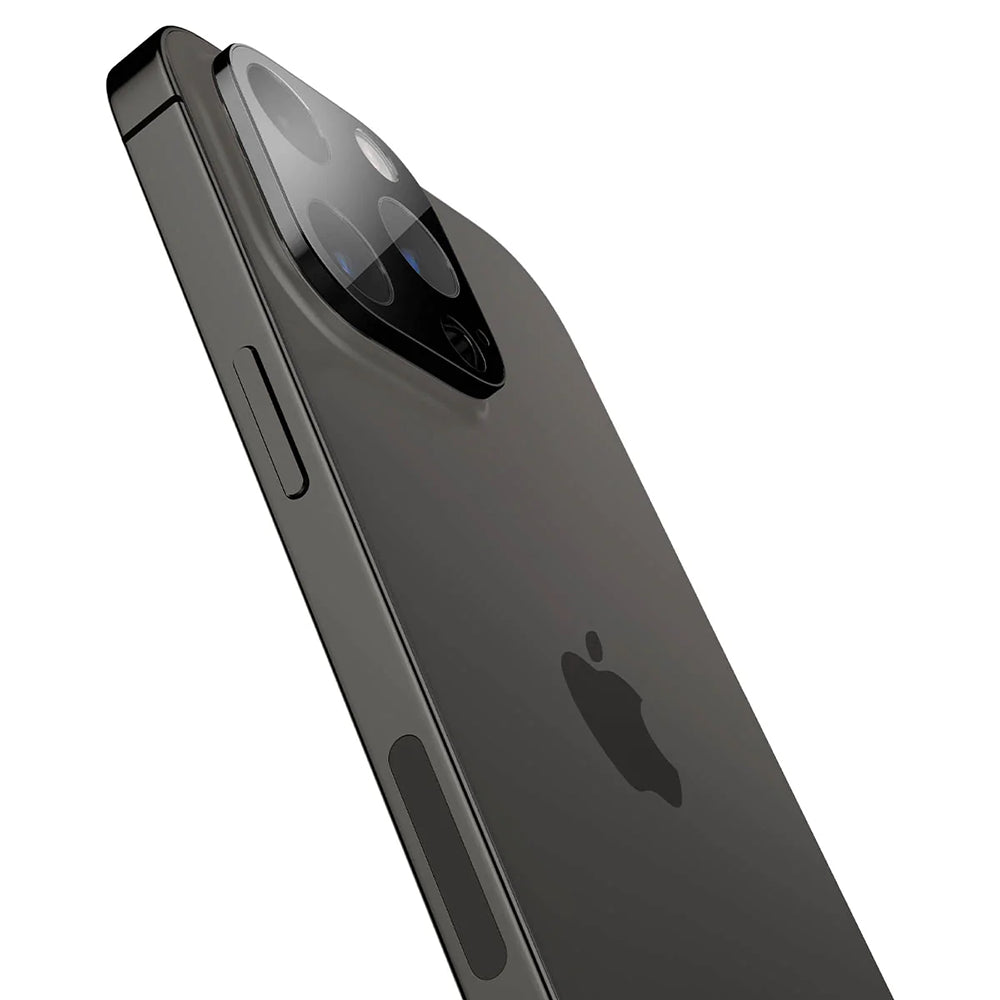 Folie de protectie Camera Spate Techsuit pentru Apple iPhone 14 Pro Max / 14 Pro, Sticla Securizata, Neagra