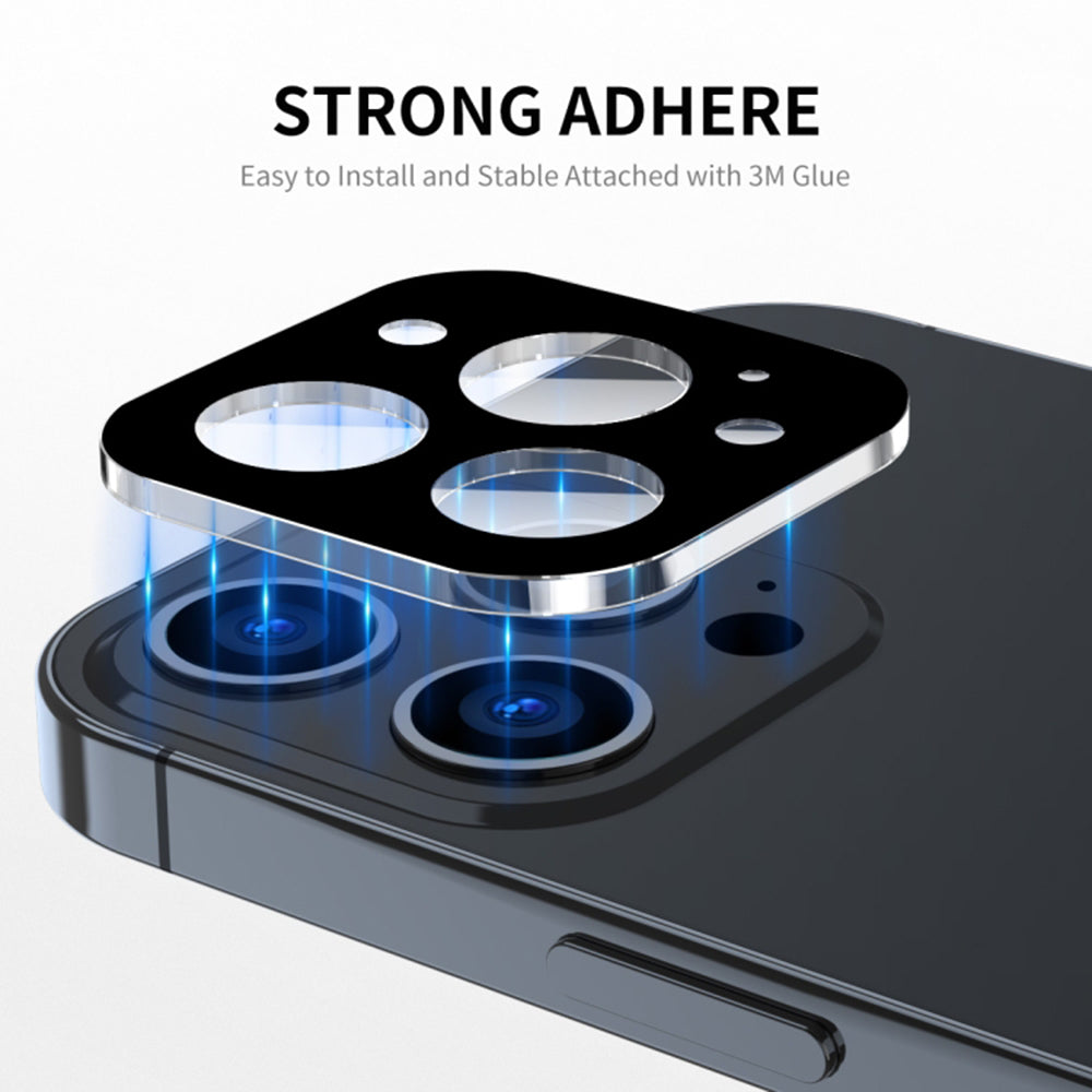 Folie de protectie Camera Spate Techsuit pentru Apple iPhone 17 Pro Max, Sticla Securizata, Neagra