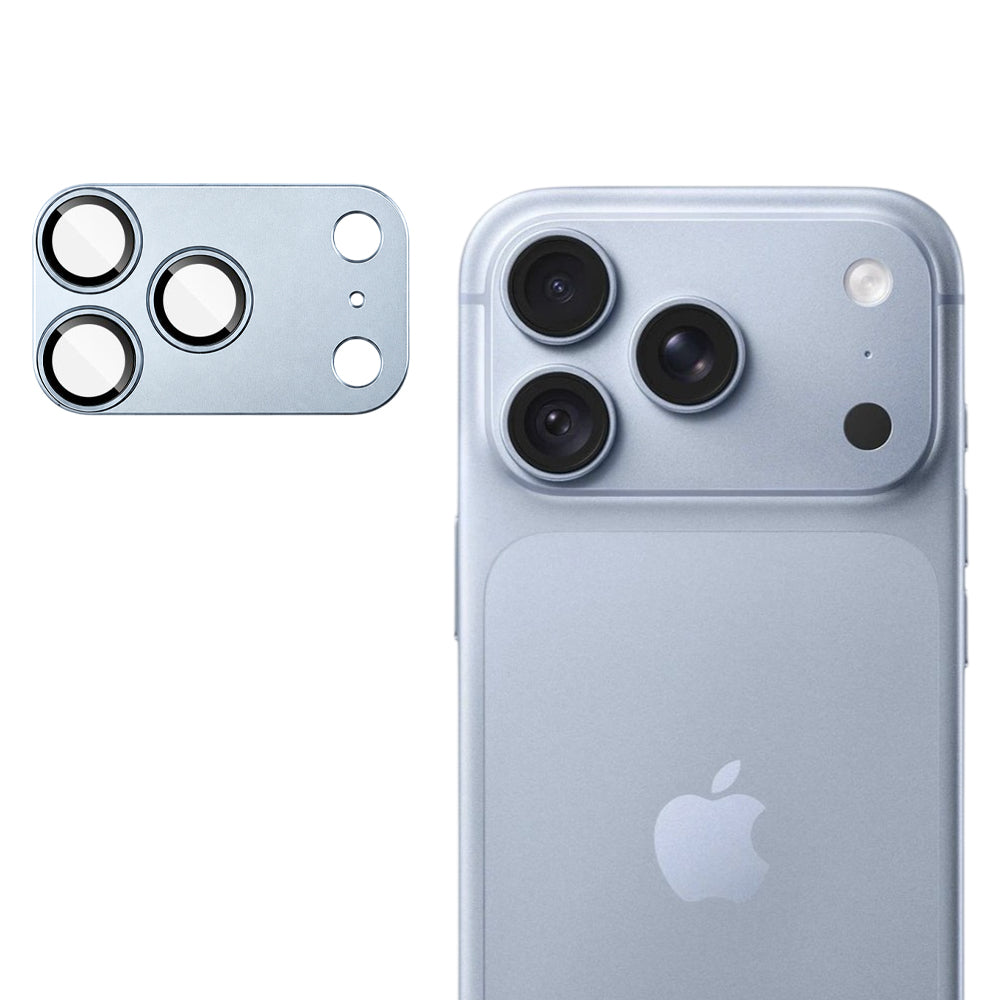 Folie de protectie Camera Spate Techsuit pentru Apple iPhone 18 Pro Max, Sticla Securizata, Bleu