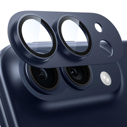 Folie de protectie Camera Spate Techsuit pentru Apple iPhone Duo, Sticla Securizata, Bleumarin