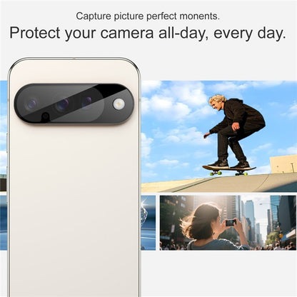 Folie de protectie Camera Spate Techsuit pentru Google Pixel 10, Sticla Securizata, Neagra