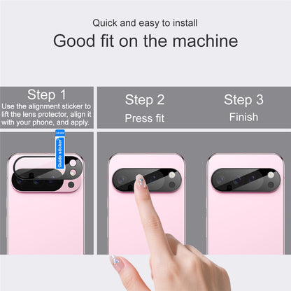 Folie de protectie Camera Spate Techsuit pentru Google Pixel 10 Pro, Sticla Securizata, Neagra