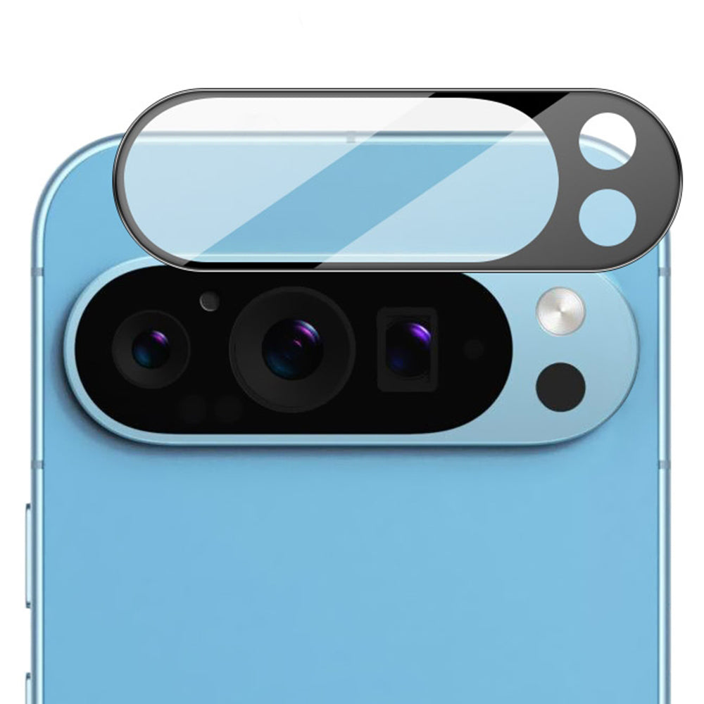 Folie de protectie Camera Spate Techsuit pentru Google Pixel 9 Pro XL, Sticla Securizata, Neagra