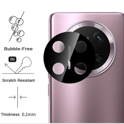 Folie de protectie Camera Spate Techsuit pentru Honor X9c / Magic7 Lite, Sticla Securizata, Neagra