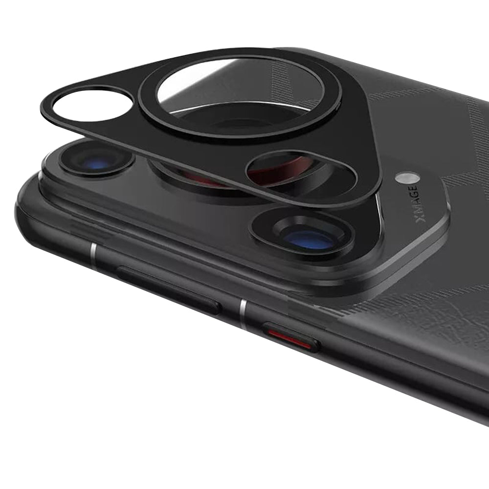 Folie de protectie Camera Spate Techsuit pentru Huawei Pura 70 Ultra, Sticla Securizata, Neagra