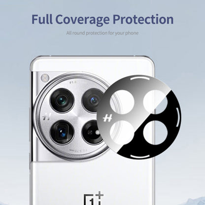 Folie de protectie Camera Spate Techsuit pentru OnePlus 12, Sticla Securizata, Neagra