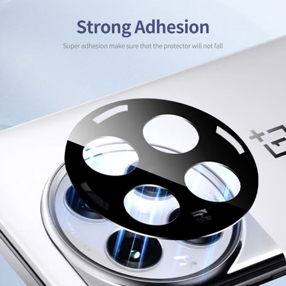 Folie de protectie Camera Spate Techsuit pentru OnePlus 12, Sticla Securizata, Neagra