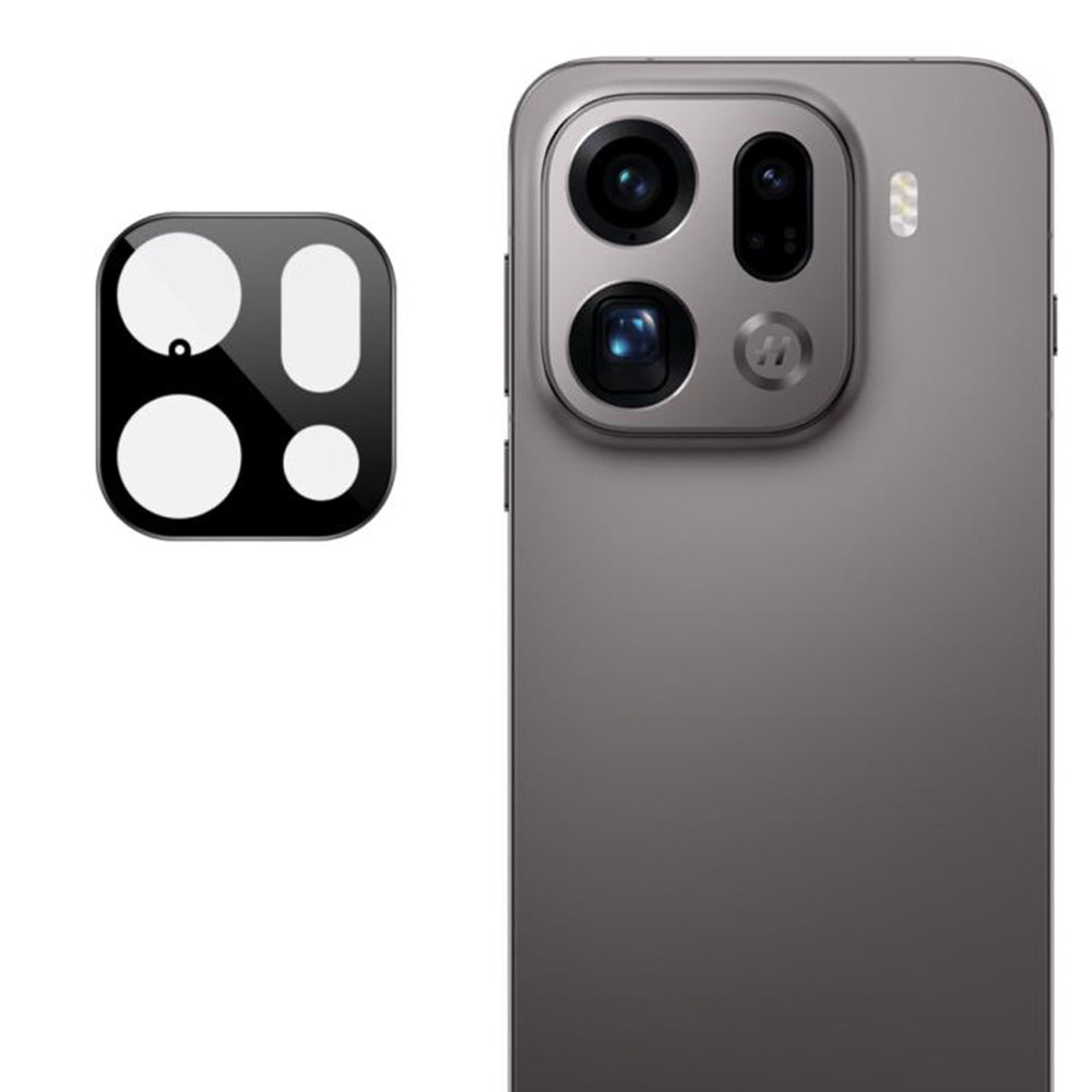 Folie de protectie Camera Spate Techsuit pentru Oppo Find X9 Pro, Sticla Securizata, Neagra