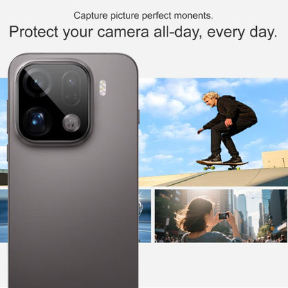 Folie de protectie Camera Spate Techsuit pentru Oppo Find X9 Pro, Sticla Securizata, Neagra