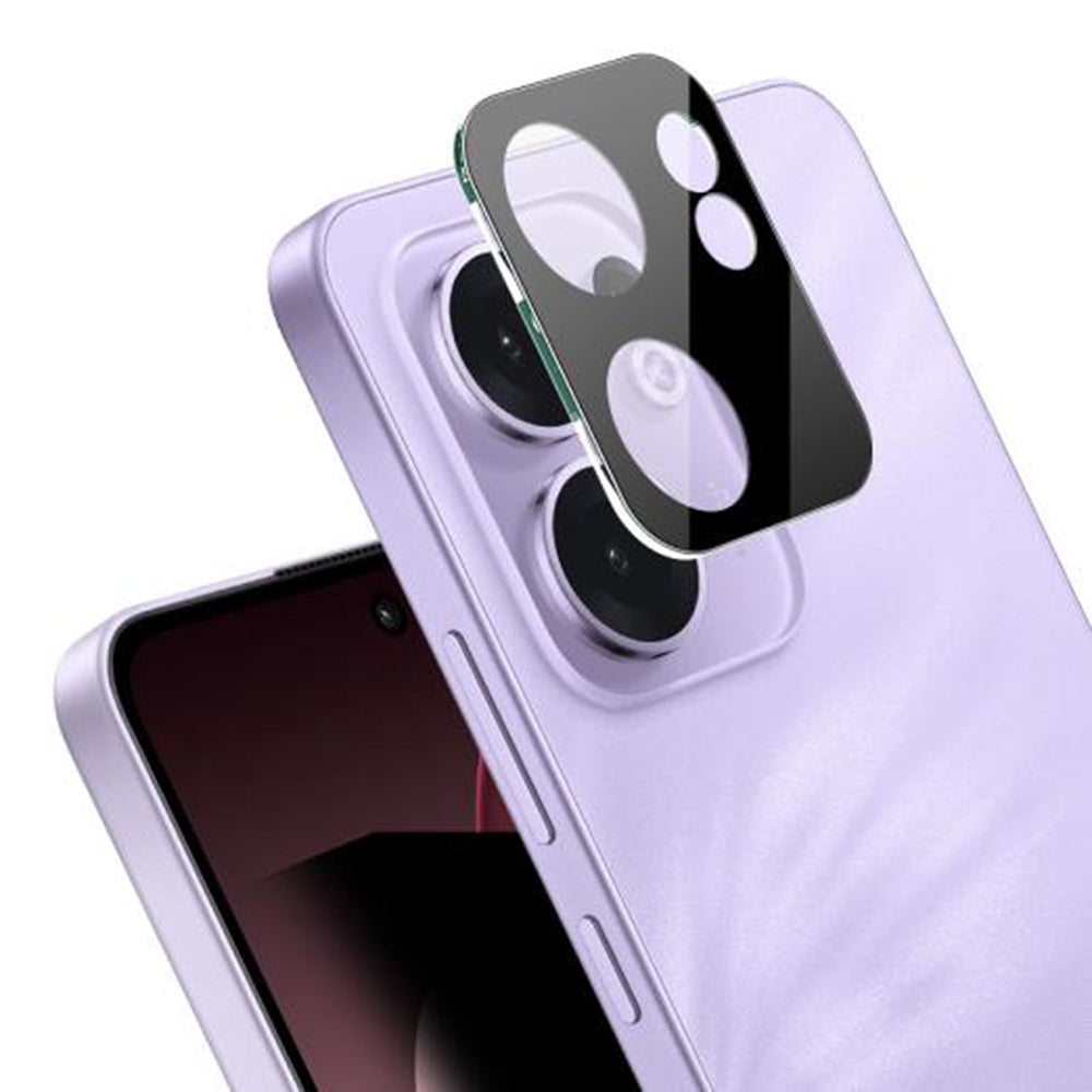 Folie de protectie Camera Spate Techsuit pentru Oppo Reno13 FS 5G / Reno13 F 4G / Reno13 F, Sticla Securizata, Neagra