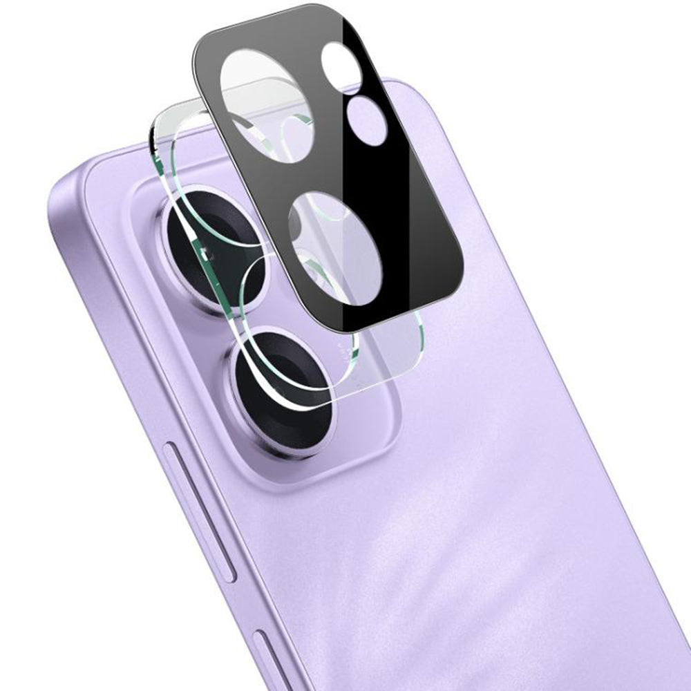 Folie de protectie Camera Spate Techsuit pentru Oppo Reno13 FS 5G / Reno13 F 4G / Reno13 F, Sticla Securizata, Neagra