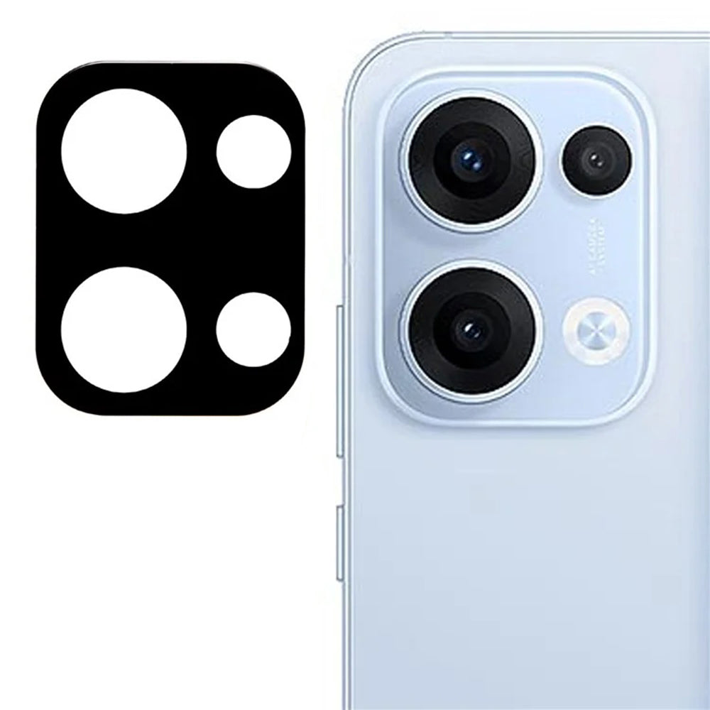 Folie de protectie Camera Spate Techsuit pentru Oppo Reno13, Sticla Securizata, Neagra