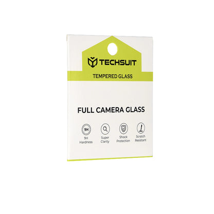 Folie de protectie Camera Spate Techsuit pentru Oppo Reno16, Sticla Securizata, Neagra