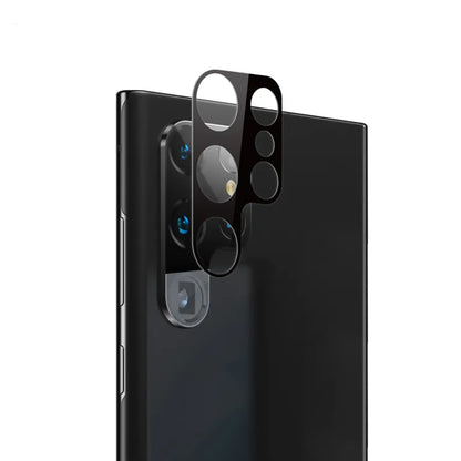Folie de protectie Camera Spate Techsuit pentru Samsung Galaxy S23 Ultra S918, Sticla Securizata, Neagra