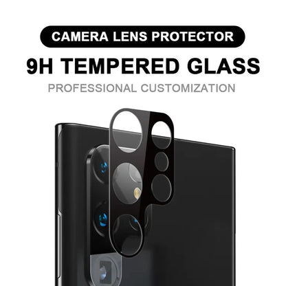 Folie de protectie Camera Spate Techsuit pentru Samsung Galaxy S23 Ultra S918, Sticla Securizata, Neagra