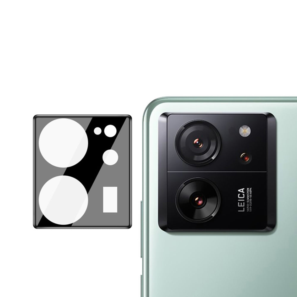 Folie de protectie Camera Spate Techsuit pentru Xiaomi 13T Pro / 13T, Sticla Securizata, Neagra